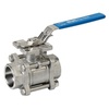 Ball valve Type: 7644 Stainless steel/PTFE/FPM (FKM) Full bore Handle 1000 PSI WOG Socket weld B16.11 14.2mm 1/4" (8)